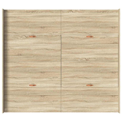Storage Bed Frame Sonoma Oak 200 x 200 cm Engineered Wood