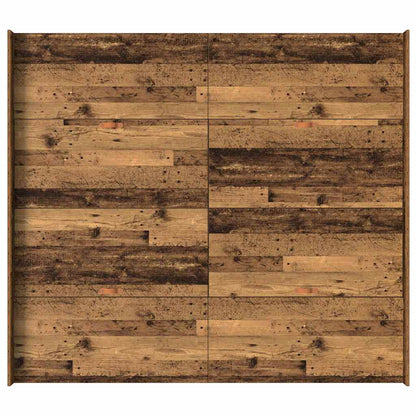 Storage Bed Frame Old Wood 180 x 200 cm Engineered Wood