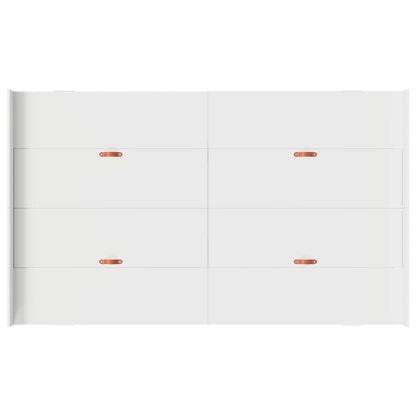 Storage Bed Frame with Door White 120 x 200 cm Engineered Wood