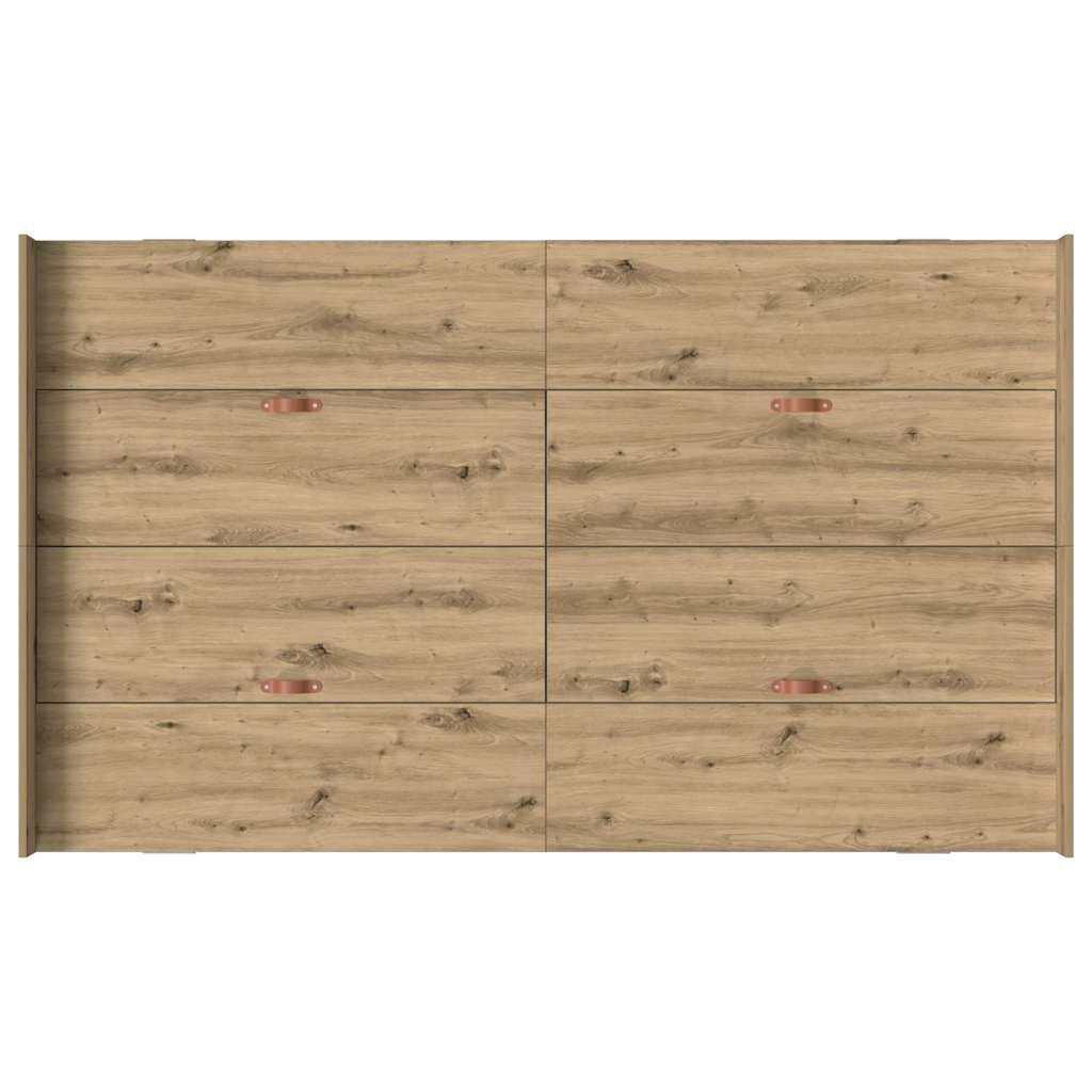 Storage Bed Frame Artisan Oak 120 x 190 cm Engineered Wood