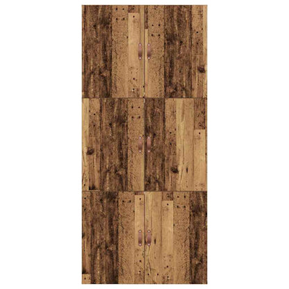 Storage Bed Frame Old Wood 80 x 200 cm Engineered Wood