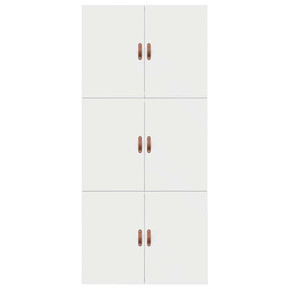 Storage Bed Frame with Door White 90 x 200 cm Engineered Wood