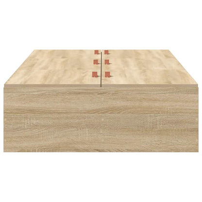 Storage Bed Frame Sonoma Oak 90 x 200 cm Engineered Wood