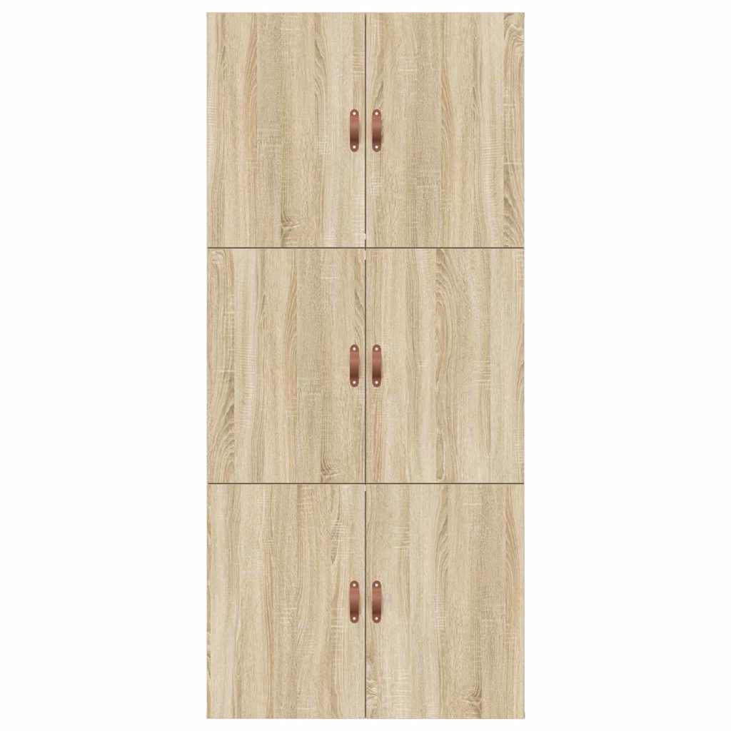 Storage Bed Frame Sonoma Oak 90 x 200 cm Engineered Wood