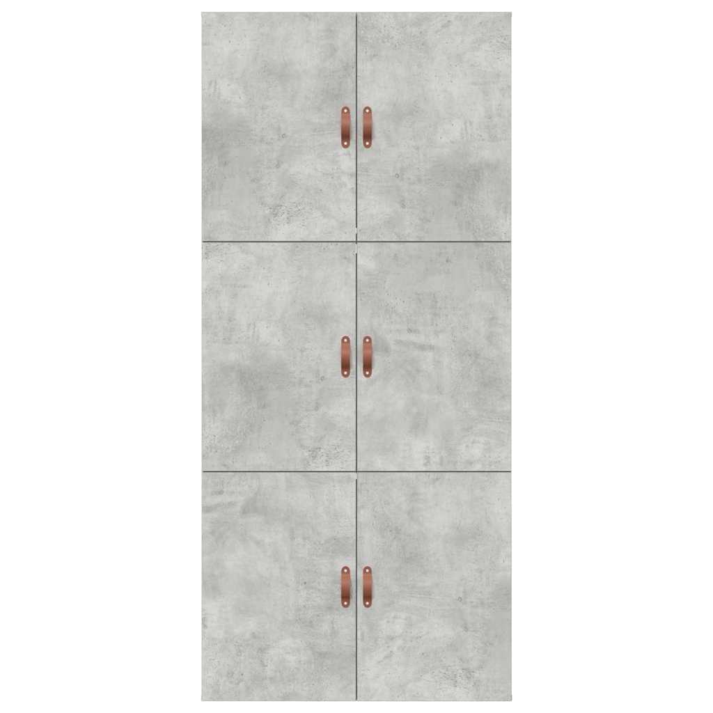 Storage Bed Frame Concrete Grey 90 x 200 cm Engineered Wood