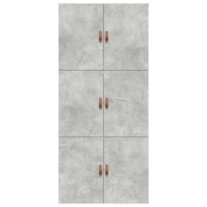 Storage Bed Frame Concrete Grey 90 x 200 cm Engineered Wood