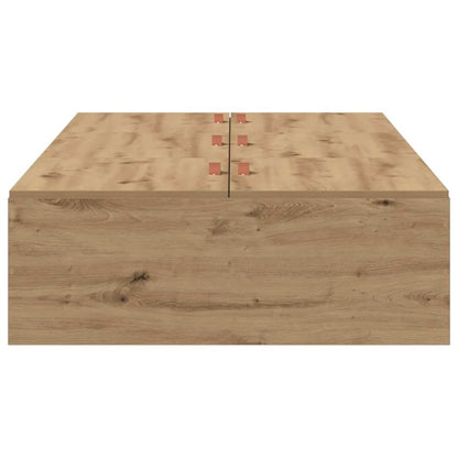 Storage Bed Frame Artisan Oak 100 x 200 cm Engineered Wood