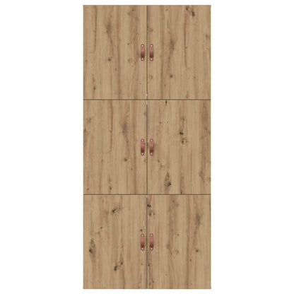 Storage Bed Frame Artisan Oak 100 x 200 cm Engineered Wood