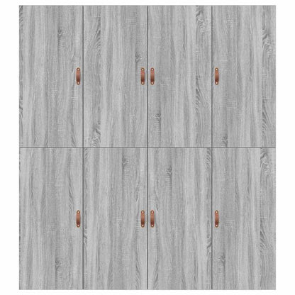 Storage Bed Frame Grey Sonoma 200 x 200 cm Engineered Wood