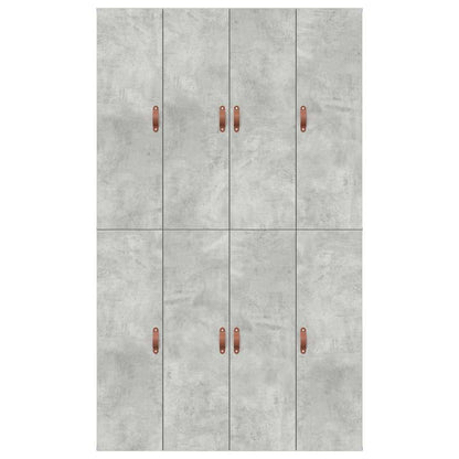 Storage Bed Frame Concrete Grey 120 x 200 cm Engineered Wood