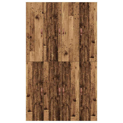Storage Bed Frame Old Wood 120 x 200 cm Engineered Wood