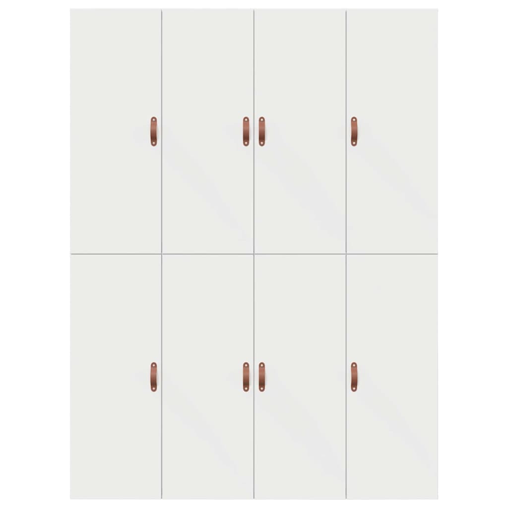 Storage Bed Frame White 140 x 200 cm Engineered Wood