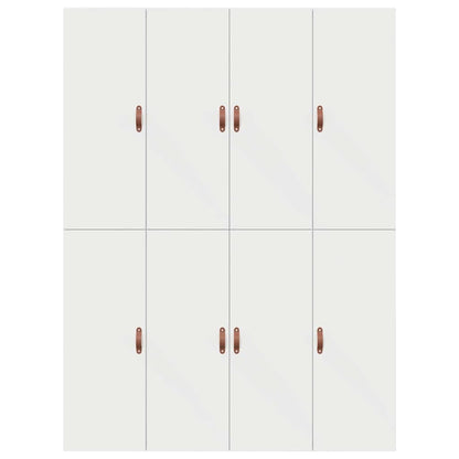 Storage Bed Frame White 150 x 200 cm Engineered Wood
