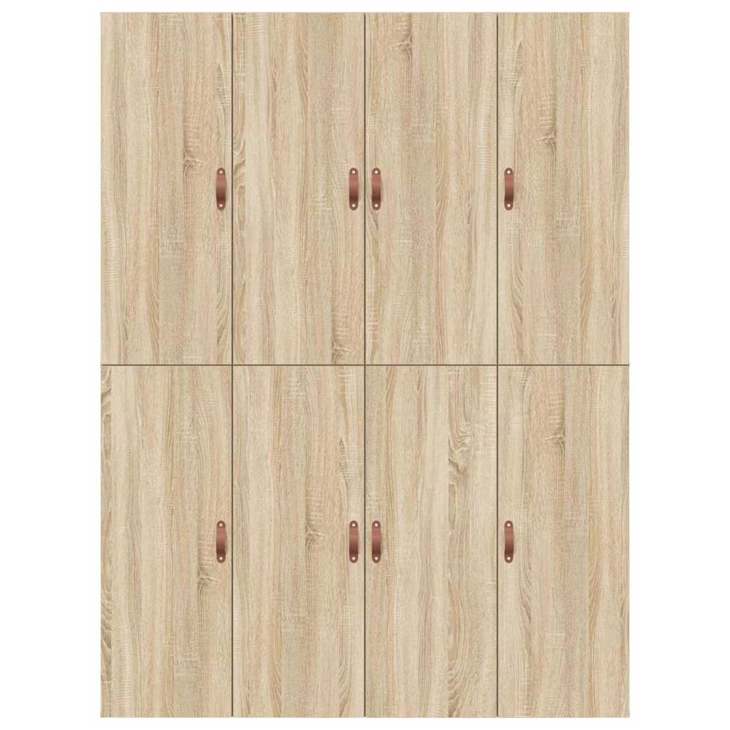 Storage Bed Frame Sonoma Oak 150 x 200 cm Engineered Wood