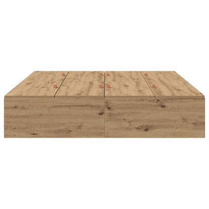 Storage Bed Frame Artisan Oak 150 x 200 cm Engineered Wood