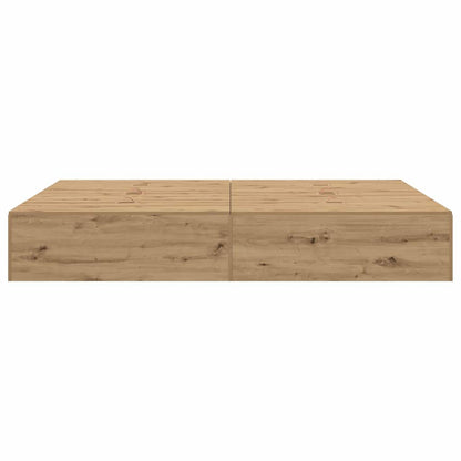 Storage Bed Frame Artisan Oak 150 x 200 cm Engineered Wood