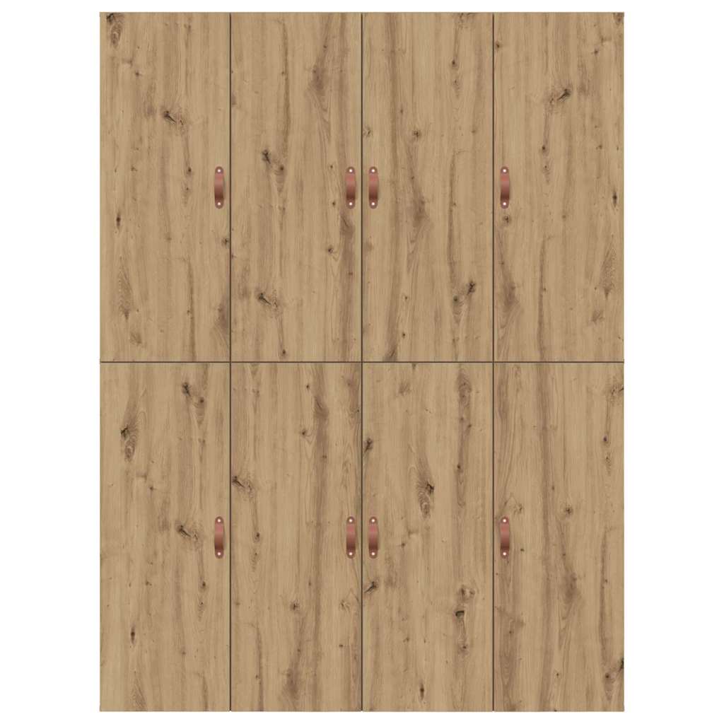 Storage Bed Frame Artisan Oak 150 x 200 cm Engineered Wood
