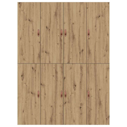 Storage Bed Frame Artisan Oak 150 x 200 cm Engineered Wood