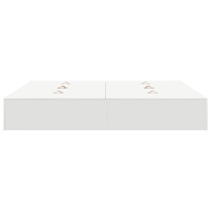 Storage Bed Frame White 180 x 200 cm Engineered Wood