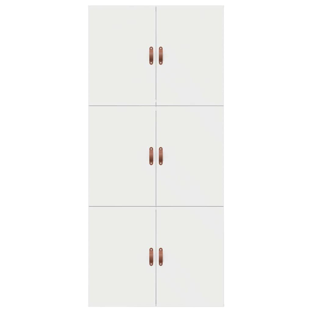 Storage Bed Frame with Door White 90 x 190 cm Engineered Wood