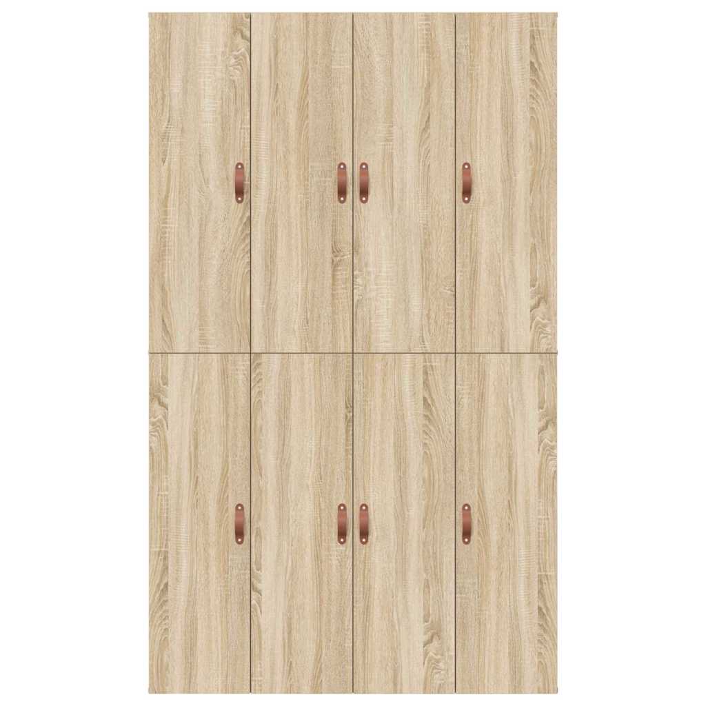 Storage Bed Frame Sonoma Oak 120 x 190 cm Engineered Wood