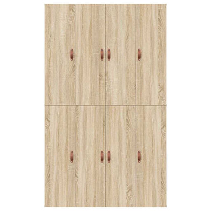 Storage Bed Frame Sonoma Oak 120 x 190 cm Engineered Wood