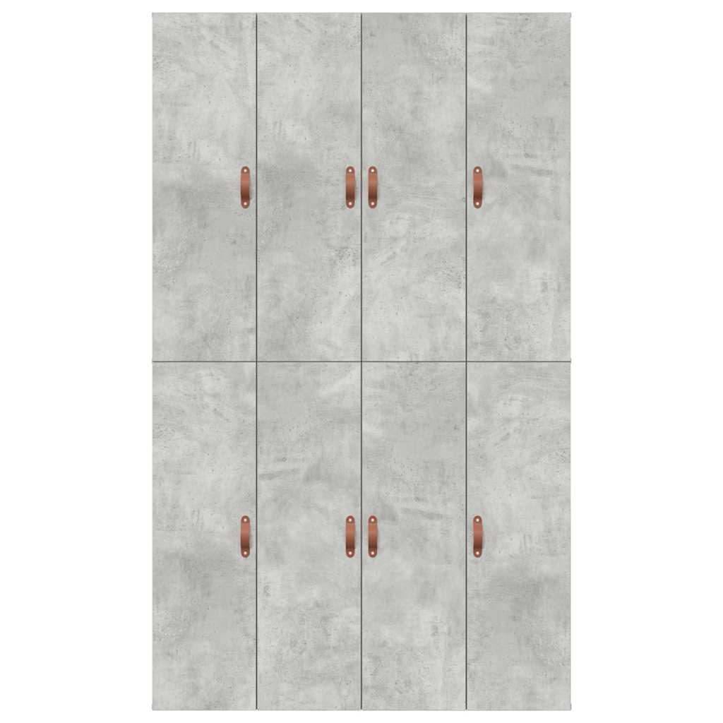 Storage Bed Frame Concrete Grey 120 x 190 cm Engineered Wood