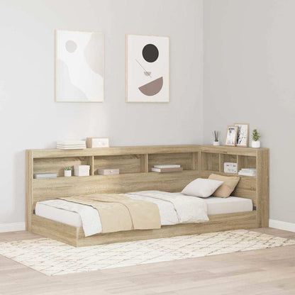 Storage Headboard Sonoma Oak 80 cm Engineered Wood
