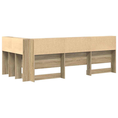 Storage Headboard Sonoma Oak 80 cm Engineered Wood