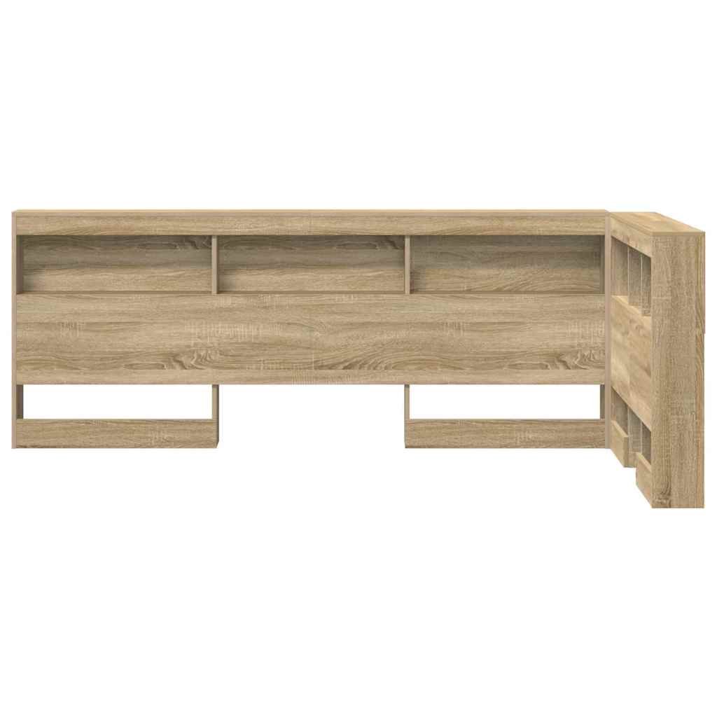 Storage Headboard Sonoma Oak 80 cm Engineered Wood