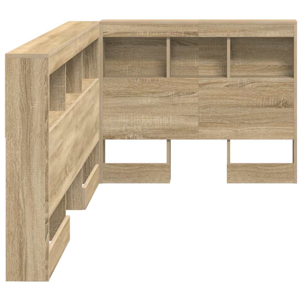 Storage Headboard Sonoma Oak 80 cm Engineered Wood