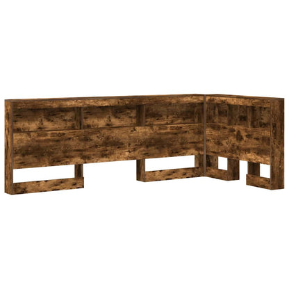 Storage Headboard Smoked Oak Engineered Wood