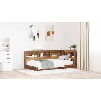 Storage Headboard with Shelf Old Wood 80 cm Engineered Wood