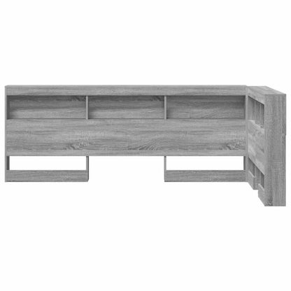 Storage Headboard Grey Sonoma Engineered Wood