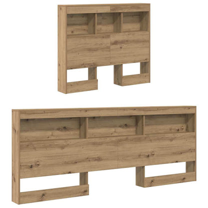 Storage Headboard Artisan Oak Engineered Wood