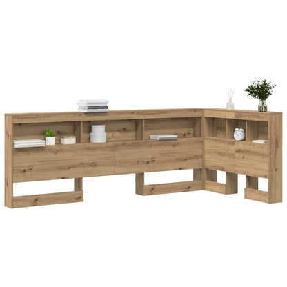 Storage Headboard Artisan Oak Engineered Wood