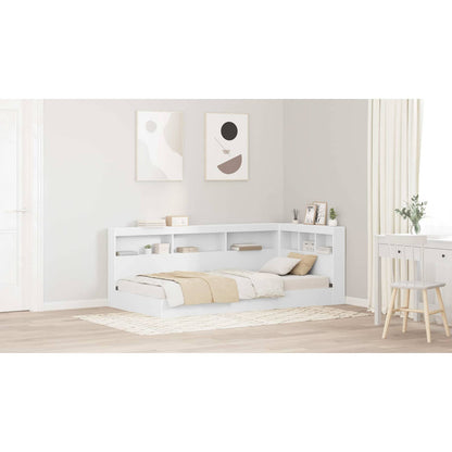 Storage Headboard with Shelf White 100 cm Engineered Wood