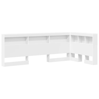 Storage Headboard with Shelf White 100 cm Engineered Wood