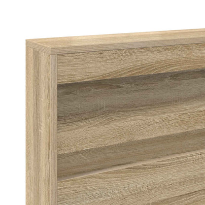 Storage Headboard with Shelf Sonoma Oak 100 cm Engineered Wood