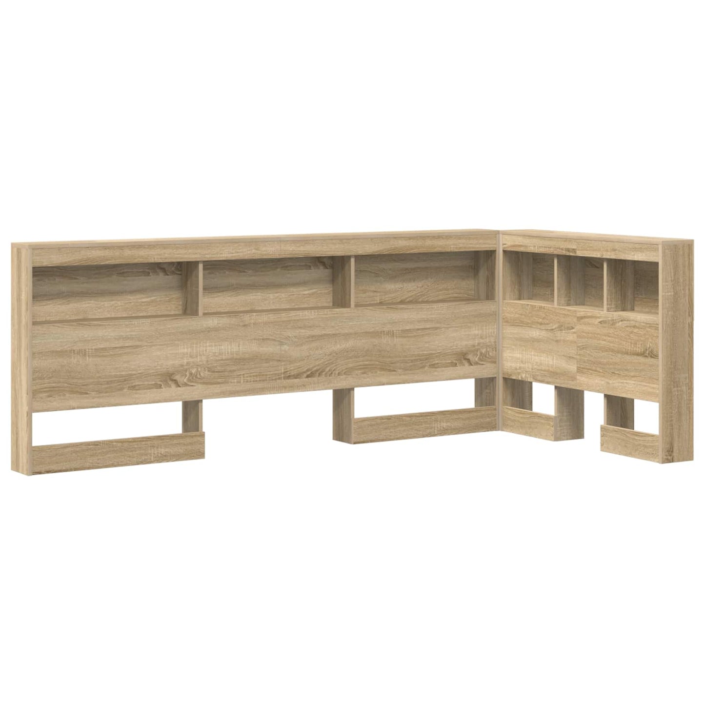 Storage Headboard with Shelf Sonoma Oak 100 cm Engineered Wood