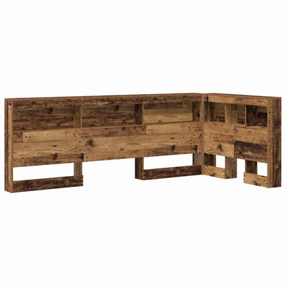 Storage Headboard with Shelf Old Wood 100 cm Engineered Wood