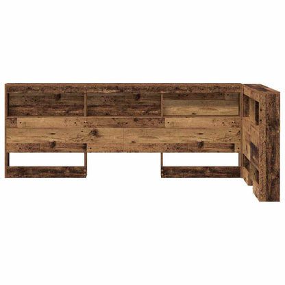 Storage Headboard with Shelf Old Wood 100 cm Engineered Wood