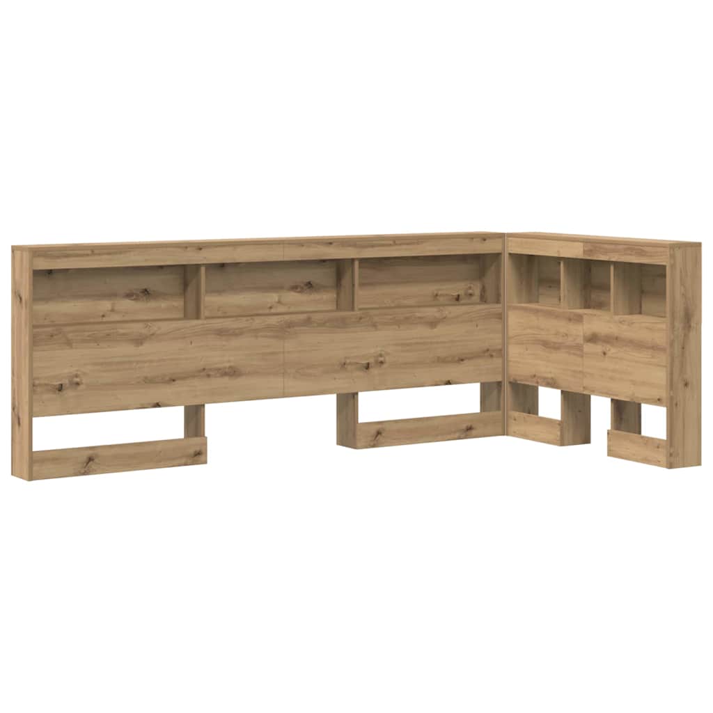 Storage Headboard Artisan Oak Engineered Wood