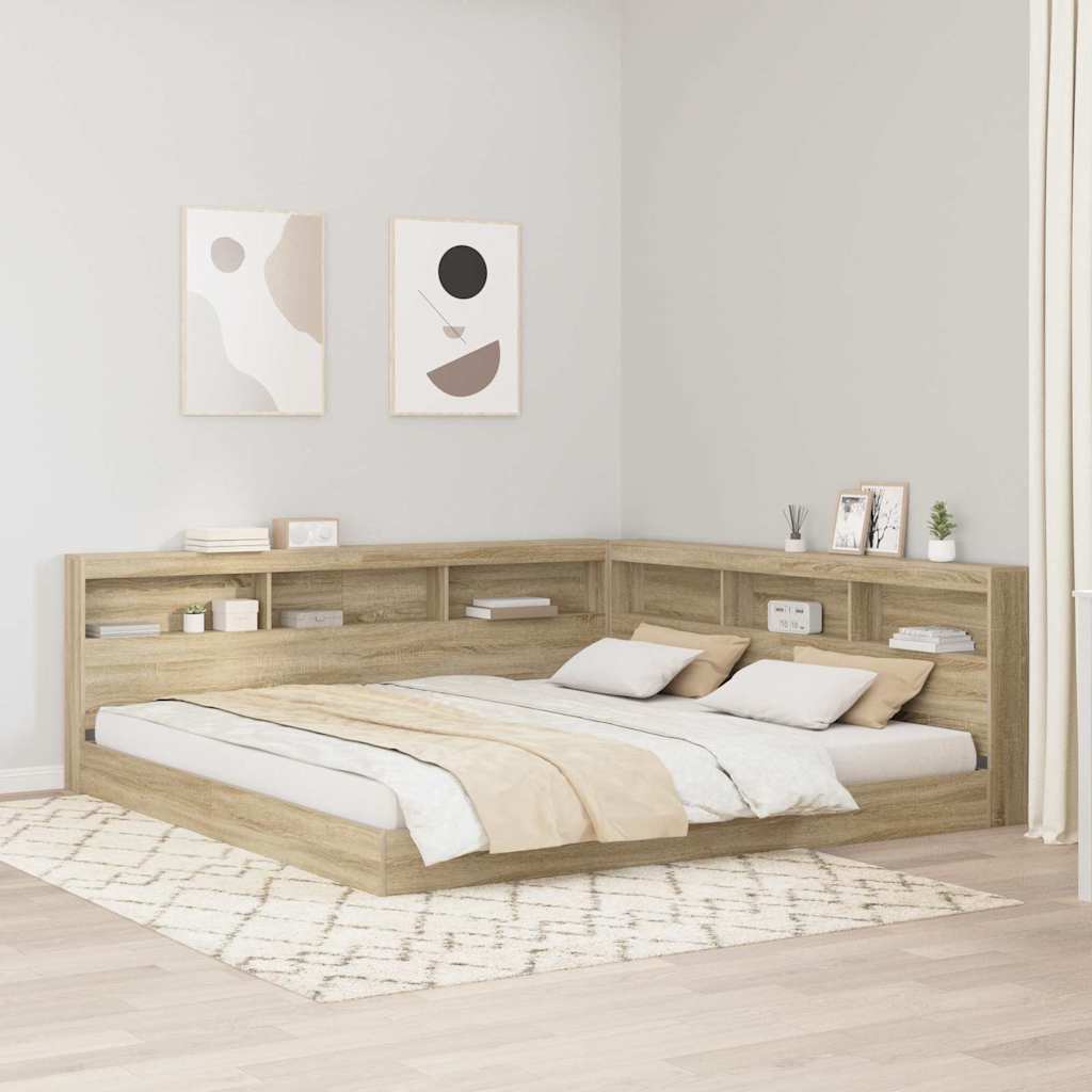 Storage Headboard Sonoma Oak Engineered Wood
