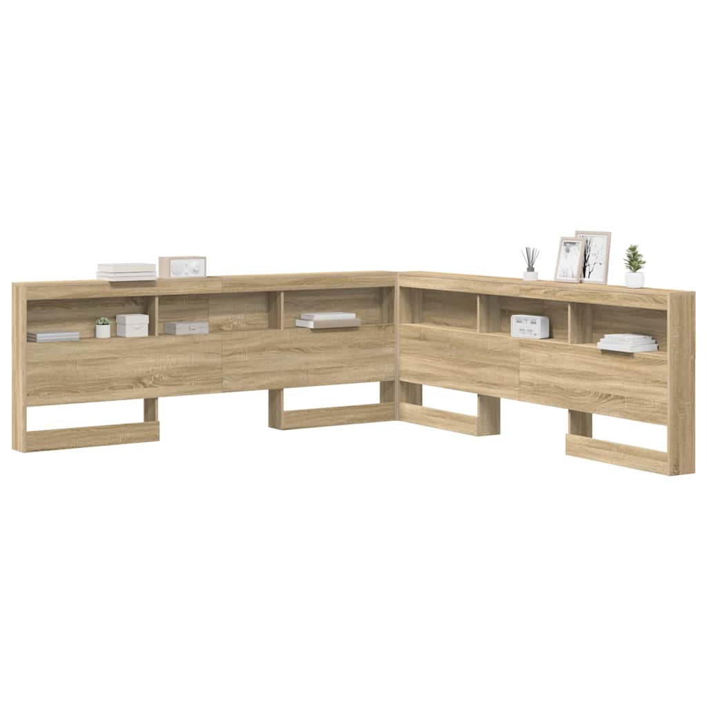 Storage Headboard Sonoma Oak Engineered Wood