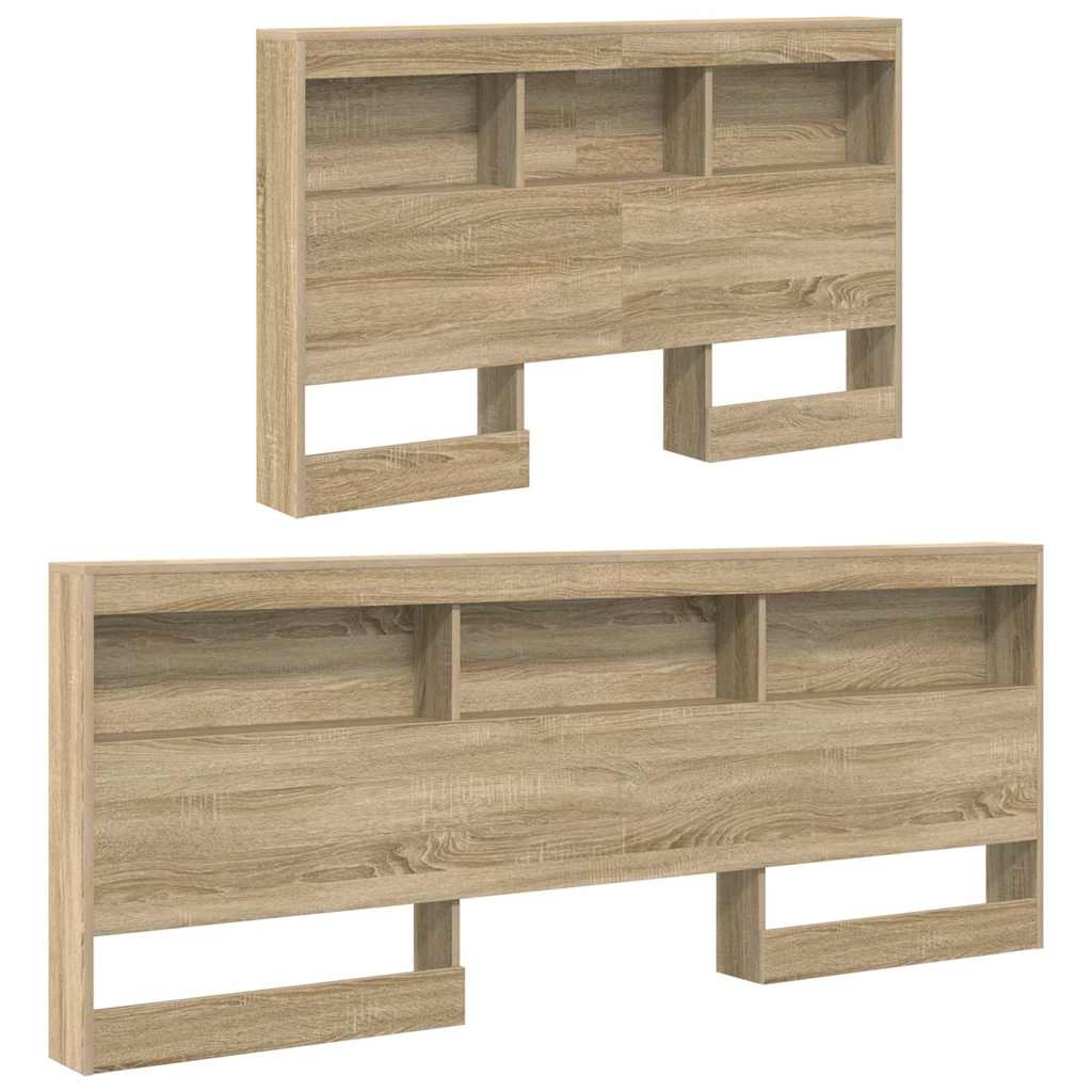 Storage Headboard Sonoma Oak Engineered Wood