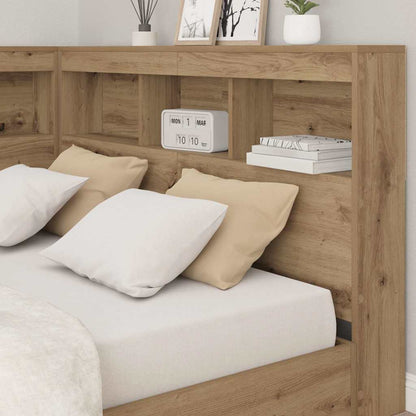 Storage Headboard Artisan Oak Engineered Wood