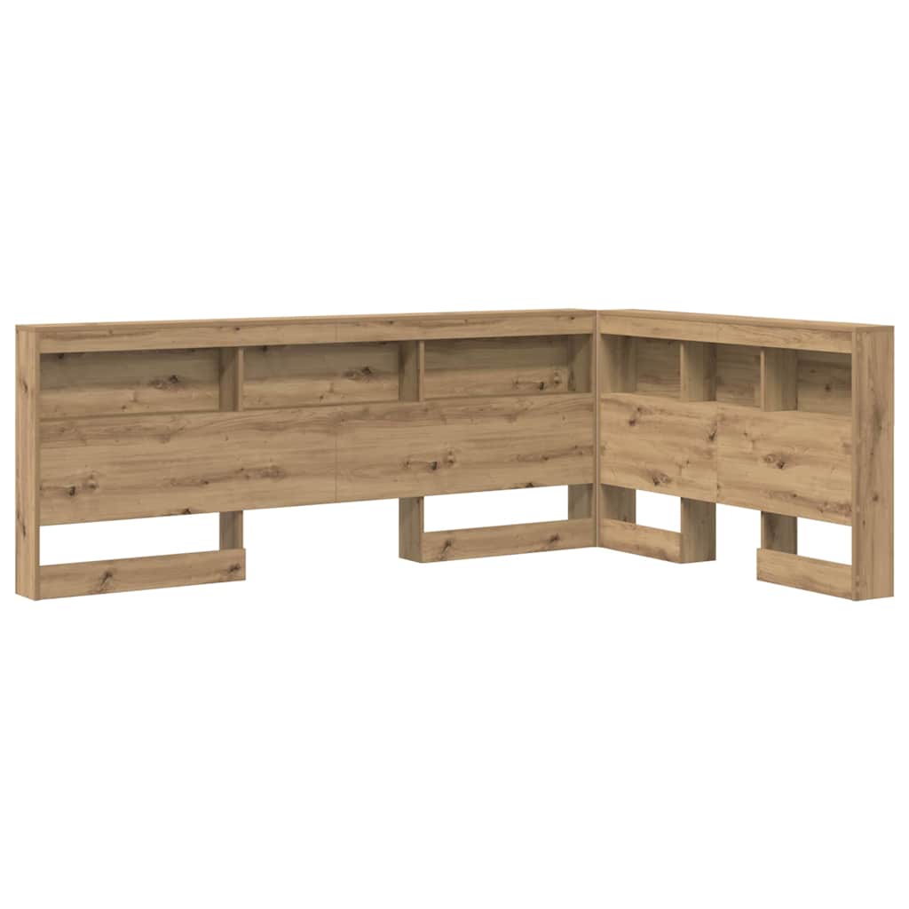 Storage Headboard Artisan Oak Engineered Wood
