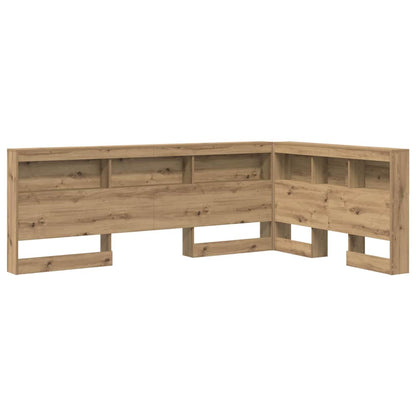 Storage Headboard Artisan Oak Engineered Wood