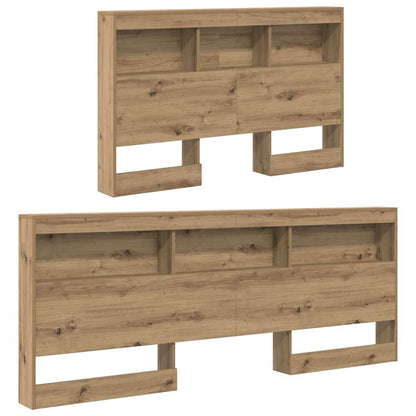 Storage Headboard Artisan Oak Engineered Wood